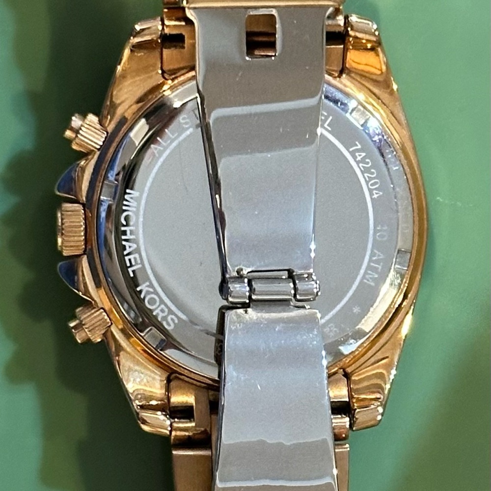 Michael Kors Blaire Rose Gold with Crystal Accents Women’s Watch - Picture 7 of 12